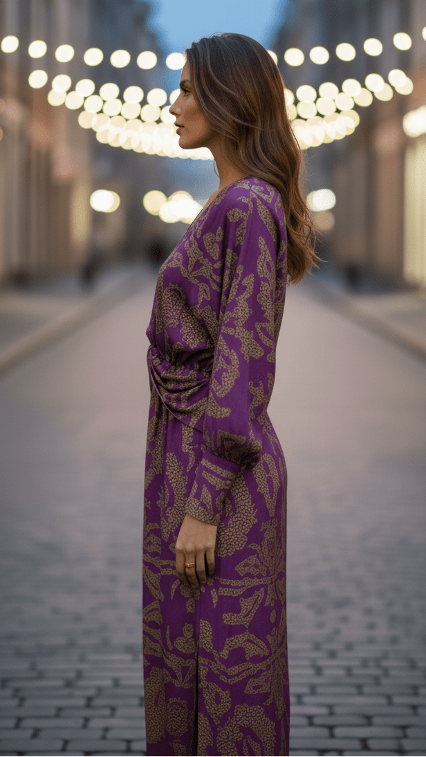 Lara - Elegant Dress With Timeless Silhouette For Evening Events - Nalani - Fashion Clothing and Decor
