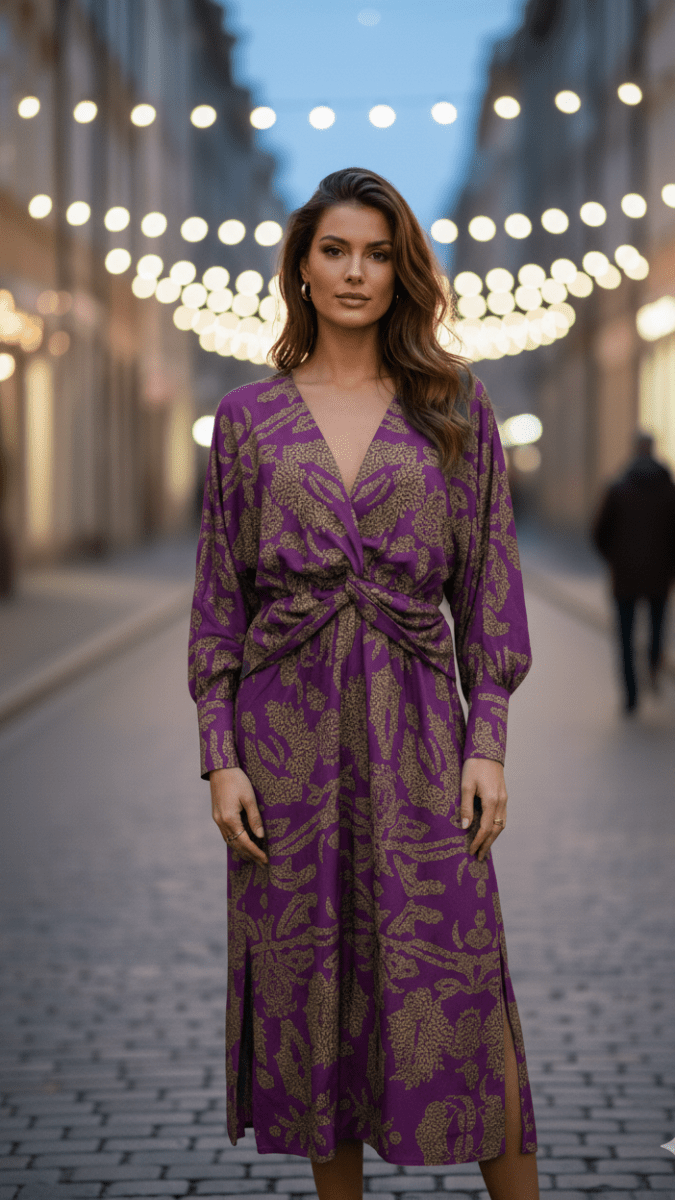 Lara - Elegant Dress With Timeless Silhouette For Evening Events - Nalani - Fashion Clothing and Decor
