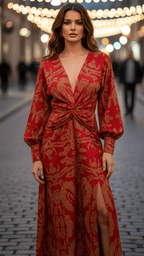 Lara - Elegant Dress With Timeless Silhouette For Evening Events - Nalani - Fashion Clothing and Decor