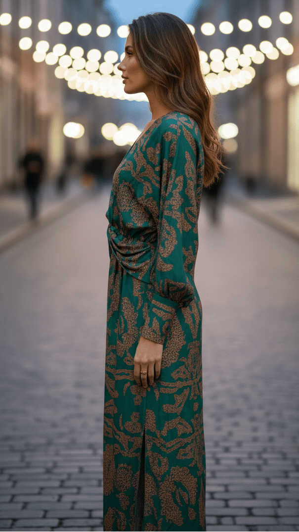 Lara - Elegant Dress With Timeless Silhouette For Evening Events - Nalani - Fashion Clothing and Decor