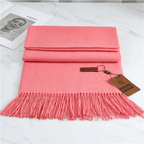 Large Soft Winter Scarf - Warm Shawl with Tassels - Nalani - Fashion Clothing and Decor
