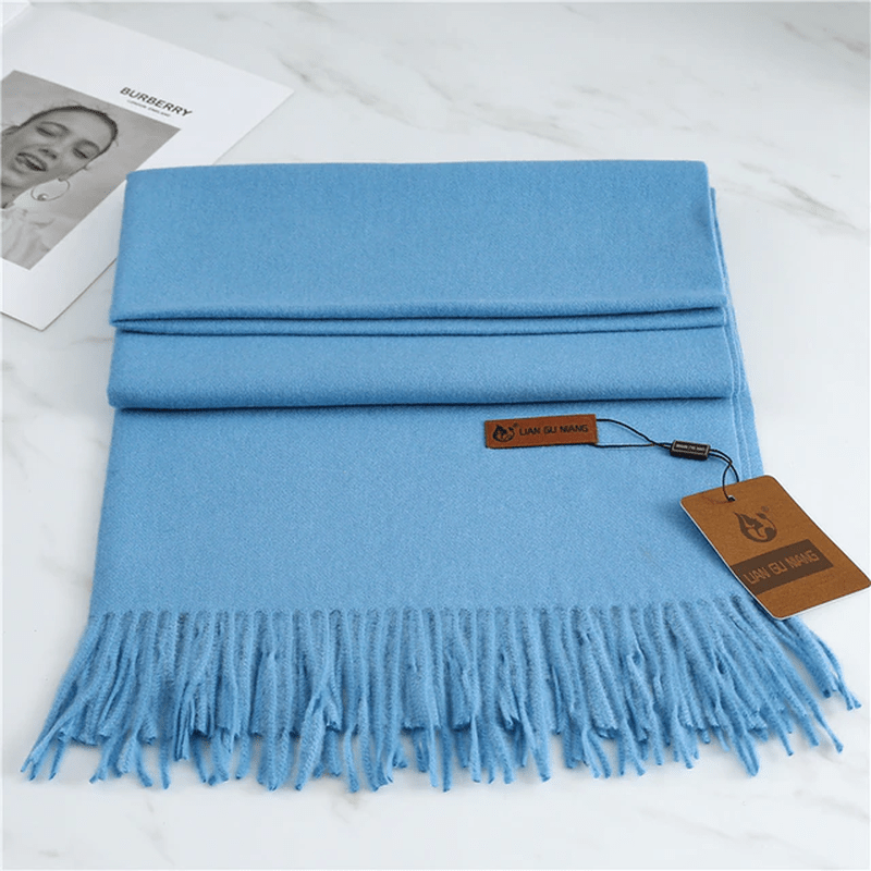 Large Soft Winter Scarf - Warm Shawl with Tassels - Nalani - Fashion Clothing and Decor