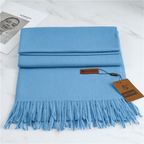 Large Soft Winter Scarf - Warm Shawl with Tassels - Nalani - Fashion Clothing and Decor