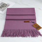 Large Soft Winter Scarf - Warm Shawl with Tassels - Nalani - Fashion Clothing and Decor