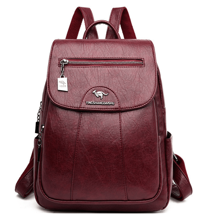 Leather Women Backpack Durable Elegant Daypack For Travel - Nalani - UK Fashion Clothing and Decor