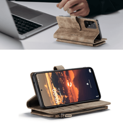 Leather Zipper Wallet Case For A Series Phones With Cards - Nalani - UK Fashion Clothing and Decor