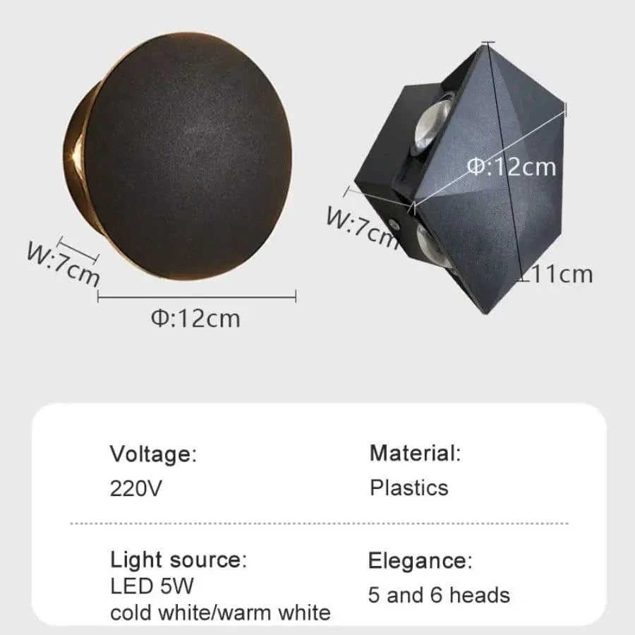LED Waterproof Outdoor Wall Light IP65 for Garden and Home - Nalani - UK Fashion Clothing and Decor