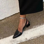 Liana | Slingback Pumps Pointed Toe Heels For All Day Comfort - Nalani - UK Fashion Clothing and Decor