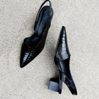 Liana | Slingback Pumps Pointed Toe Heels For All Day Comfort - Nalani - UK Fashion Clothing and Decor