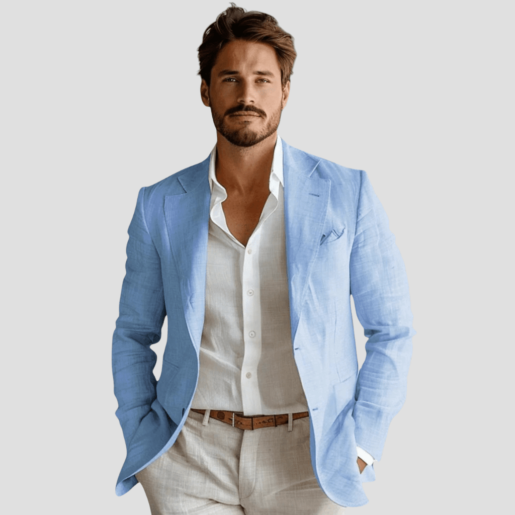 Lightweight Linen Summer Blazer For Elegant Warm Weather Looks - Nalani - UK Fashion Clothing and Decor