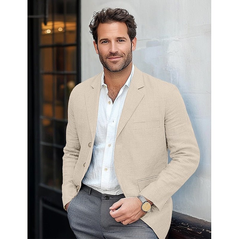 Lightweight Mens Blazer For Smart Casual All Season Wear - Nalani - UK Fashion Clothing and Decor