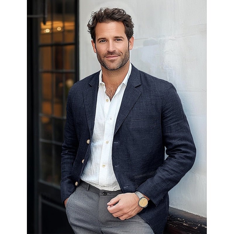 Lightweight Mens Blazer For Smart Casual All Season Wear - Nalani - UK Fashion Clothing and Decor