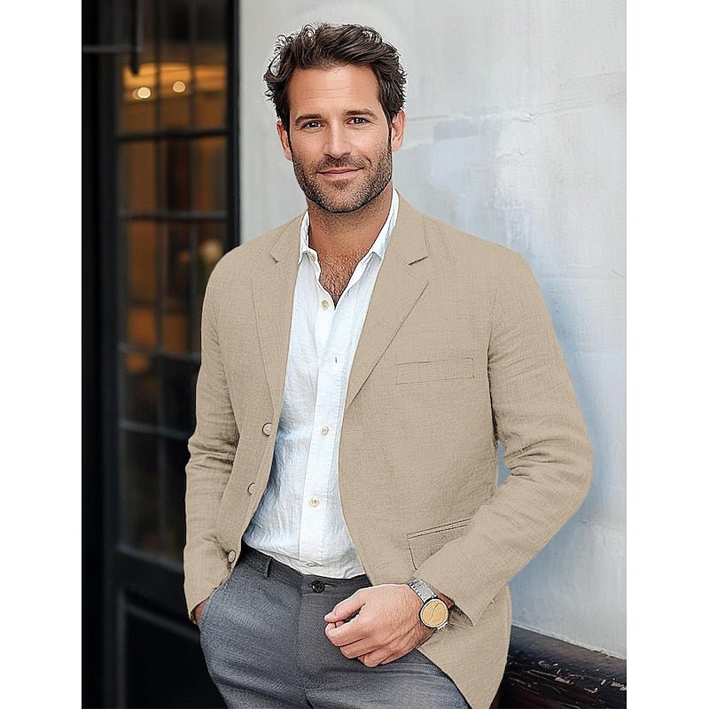 Lightweight Mens Blazer For Smart Casual All Season Wear - Nalani - UK Fashion Clothing and Decor