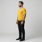 Lightweight Men's Cotton Short Sleeve Crew Neck Shirt Slim Fit - Nalani - UK and AUS Fashion Clothing and Decor