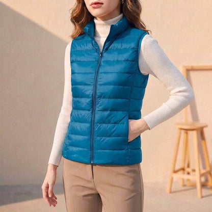 Lightweight Puffer Vest for Layering and All Season Warmth - Nalani - UK Fashion Clothing and Decor