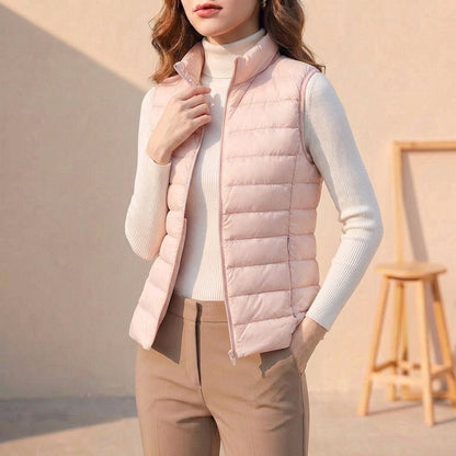 Lightweight Puffer Vest for Layering and All Season Warmth - Nalani - UK Fashion Clothing and Decor