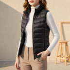 Lightweight Puffer Vest for Layering and All Season Warmth - Nalani - UK Fashion Clothing and Decor