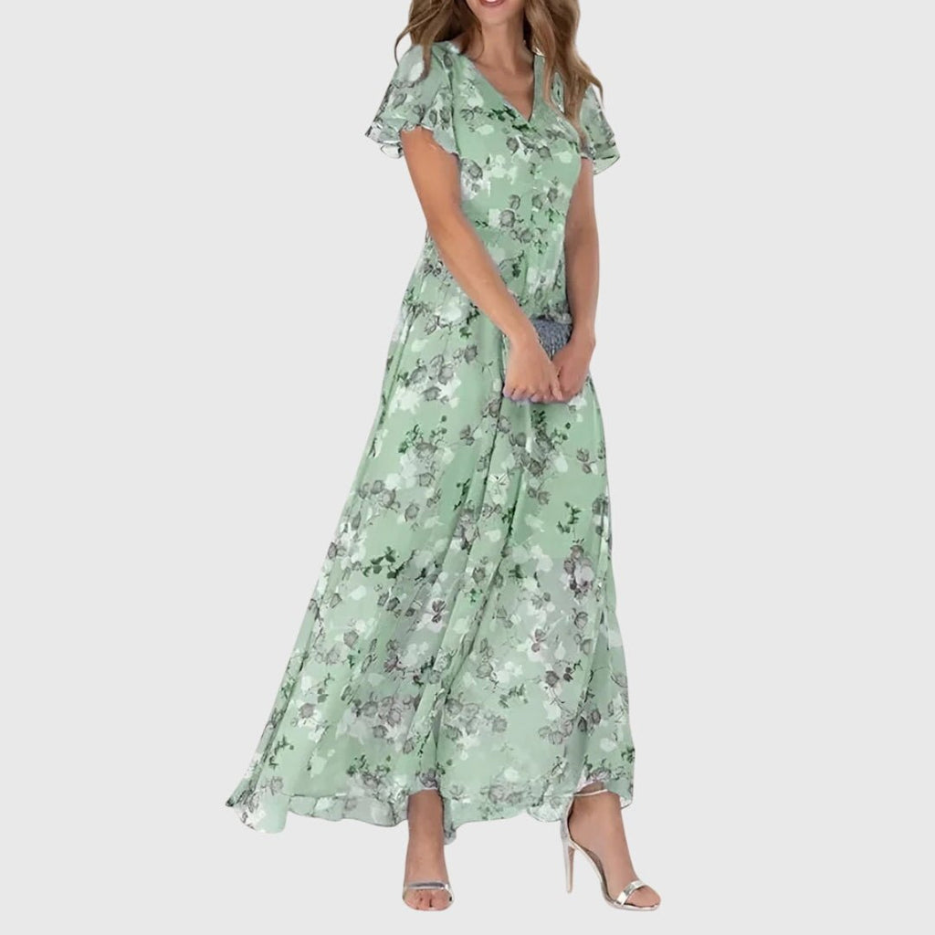 Lola | Flattering Wrap Midi Dress For Elegant Evenings And Daywear - Nalani - Fashion Clothing and Decor