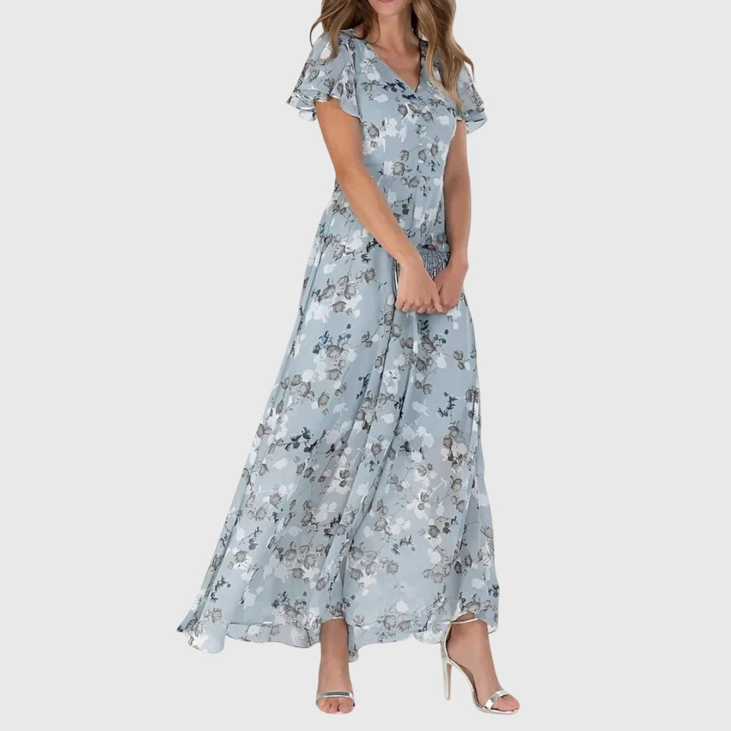 Lola | Flattering Wrap Midi Dress For Elegant Evenings And Daywear - Nalani - Fashion Clothing and Decor