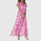 Lola | Flattering Wrap Midi Dress For Elegant Evenings And Daywear - Nalani - Fashion Clothing and Decor