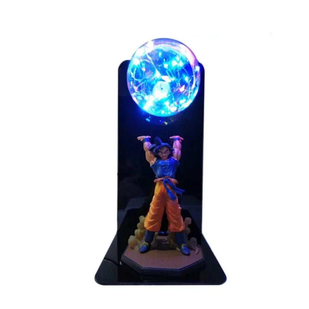 Lucento - Saiyan Power LED Lamp With Goku Figure Night Light - Nalani - UK Fashion Clothing and Decor