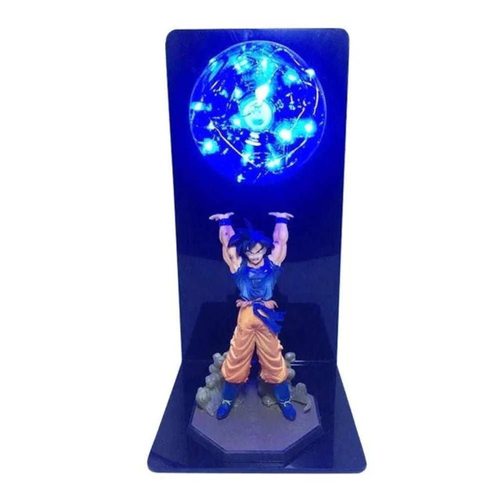Lucento - Saiyan Power LED Lamp With Goku Figure Night Light - Nalani - UK Fashion Clothing and Decor