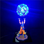 Lucento - Saiyan Power LED Lamp With Goku Figure Night Light - Nalani - UK Fashion Clothing and Decor