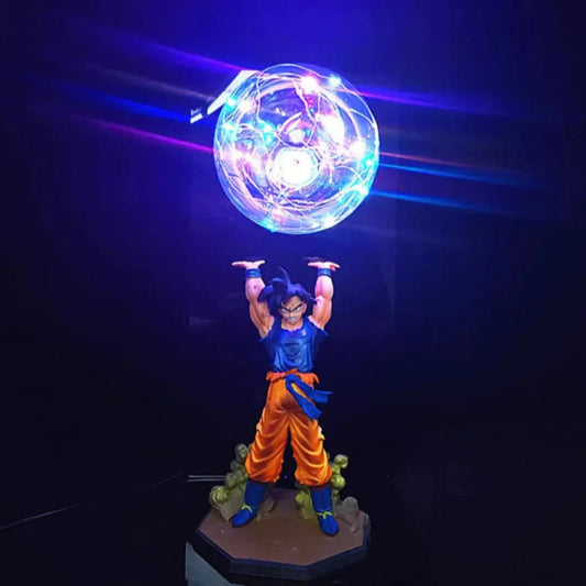 Lucento - Saiyan Power LED Lamp With Goku Figure Night Light - Nalani - UK Fashion Clothing and Decor