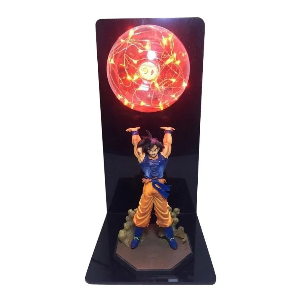 Lucento - Saiyan Power LED Lamp With Goku Figure Night Light - Nalani - UK Fashion Clothing and Decor