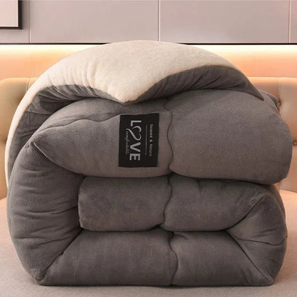 Lux Winter Blanket With Double Flannel Fleece And Wool - Nalani - UK Fashion Clothing and Decor