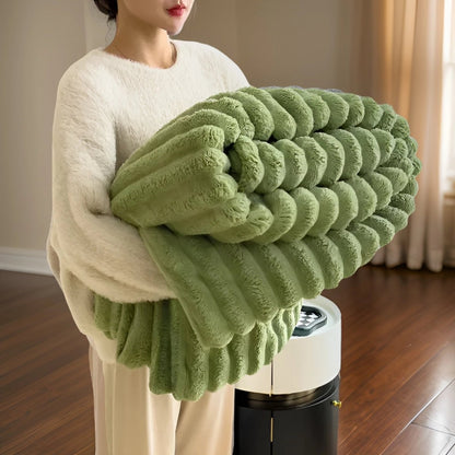 Luxe Chunky Knit Blanket Soft Modern Plush Home Decor Throw - Nalani - UK Fashion Clothing and Decor