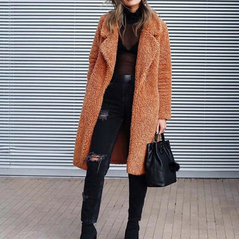 Malvioni | Warm Soft Long Teddy Winter Coat For Stylish Warmth - Nalani - UK Fashion Clothing and Decor