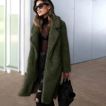 Malvioni | Warm Soft Long Teddy Winter Coat For Stylish Warmth - Nalani - UK Fashion Clothing and Decor