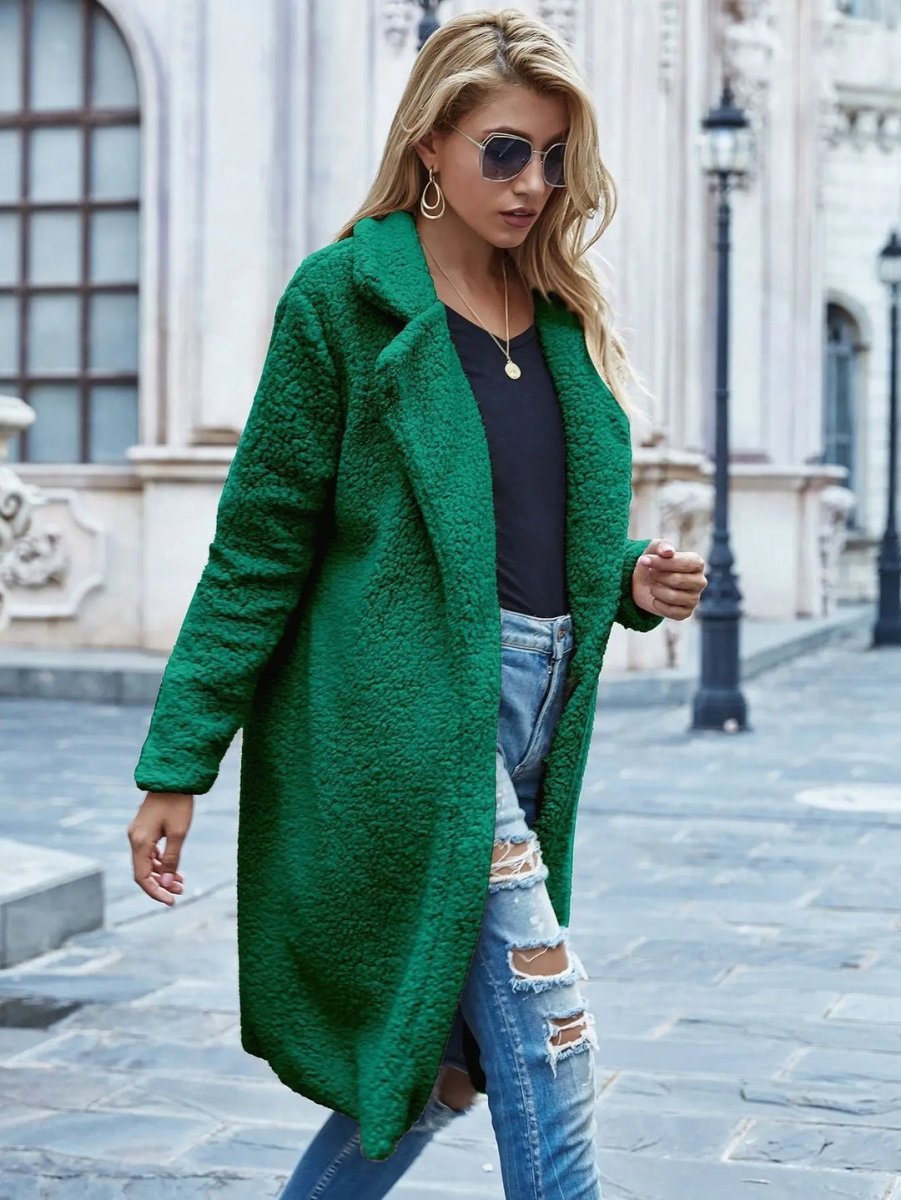 Malvioni | Warm Soft Long Teddy Winter Coat For Stylish Warmth - Nalani - UK Fashion Clothing and Decor