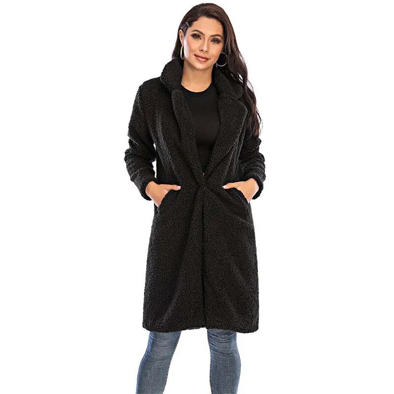 Malvioni | Warm Soft Long Teddy Winter Coat For Stylish Warmth - Nalani - UK Fashion Clothing and Decor
