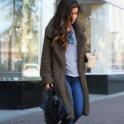 Malvioni | Warm Soft Long Teddy Winter Coat For Stylish Warmth - Nalani - UK Fashion Clothing and Decor