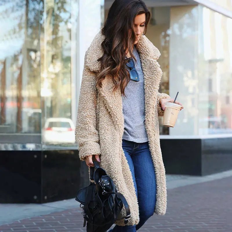 Malvioni | Warm Soft Long Teddy Winter Coat For Stylish Warmth - Nalani - UK Fashion Clothing and Decor