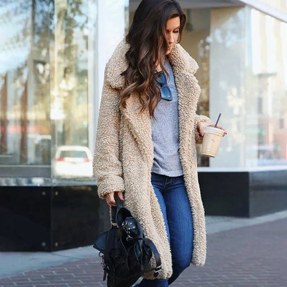Malvioni | Warm Soft Long Teddy Winter Coat For Stylish Warmth - Nalani - UK Fashion Clothing and Decor