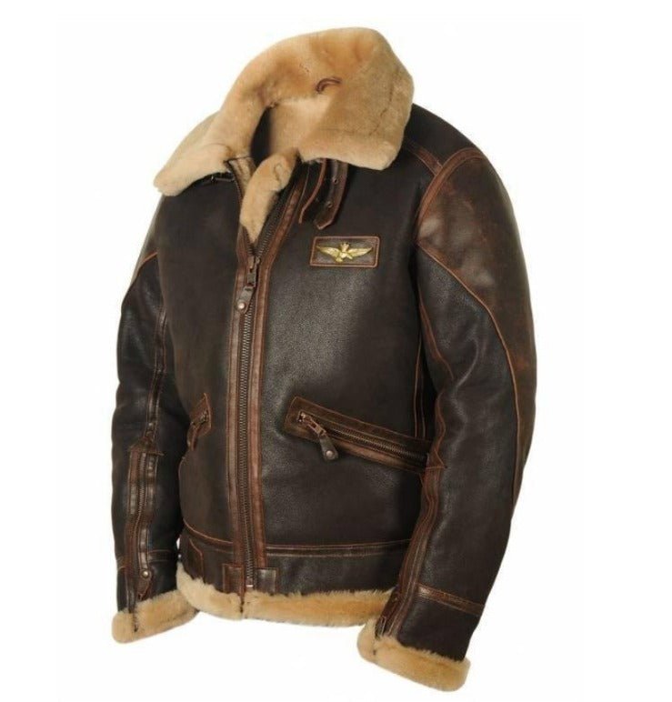 Marbo | Casual Faux Fur Jacket For Men With Soft Warm Lining - Nalani - UK Fashion Clothing and Decor