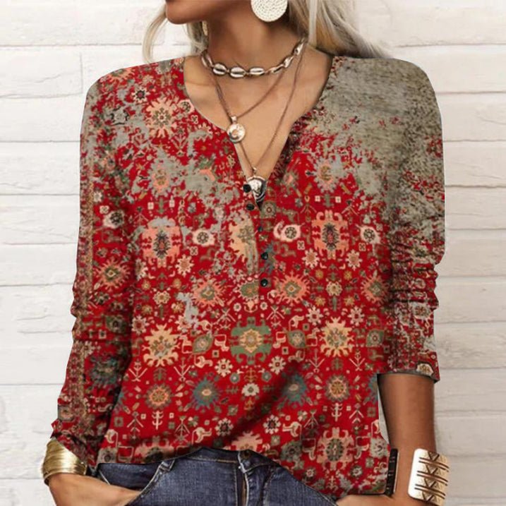 Mareva | Women's Modern Blouse | Long Sleeve - Nalani - Fashion Clothing and Decor