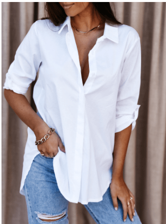 Mareva | Women's Modern Blouse | Long sleeve - Nalani - Fashion Clothing and Decor