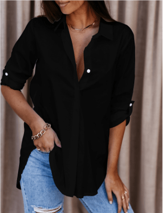Mareva | Women's Modern Blouse | Long sleeve - Nalani - Fashion Clothing and Decor