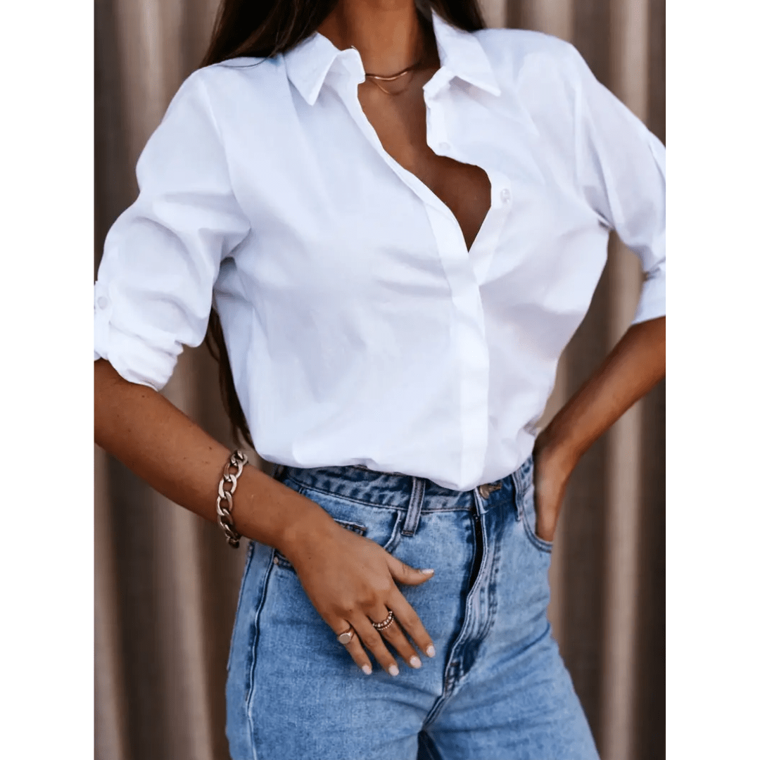 Mareva | Women's Modern Blouse | Long sleeve - Nalani - Fashion Clothing and Decor