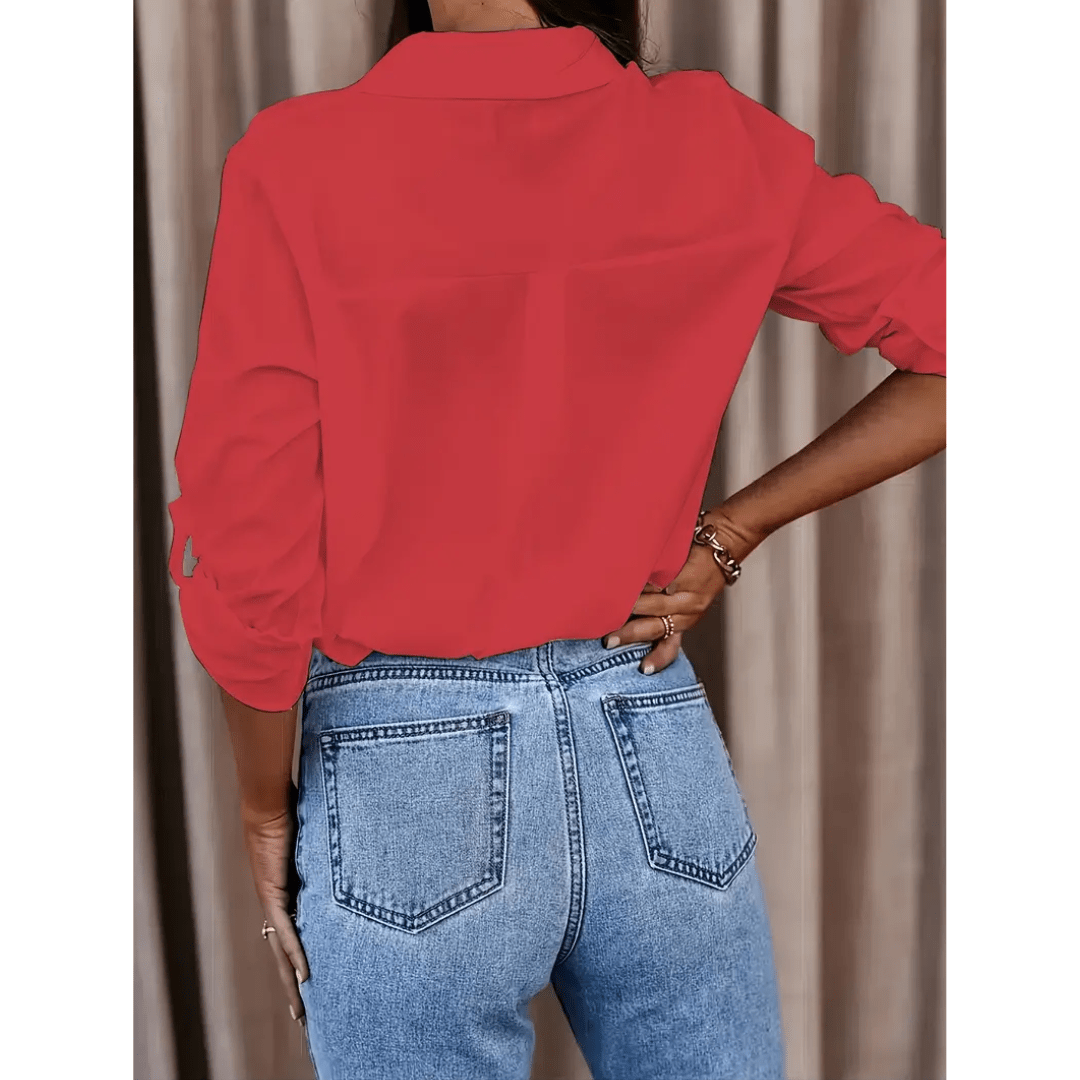 Mareva | Women's Modern Blouse | Long sleeve - Nalani - Fashion Clothing and Decor