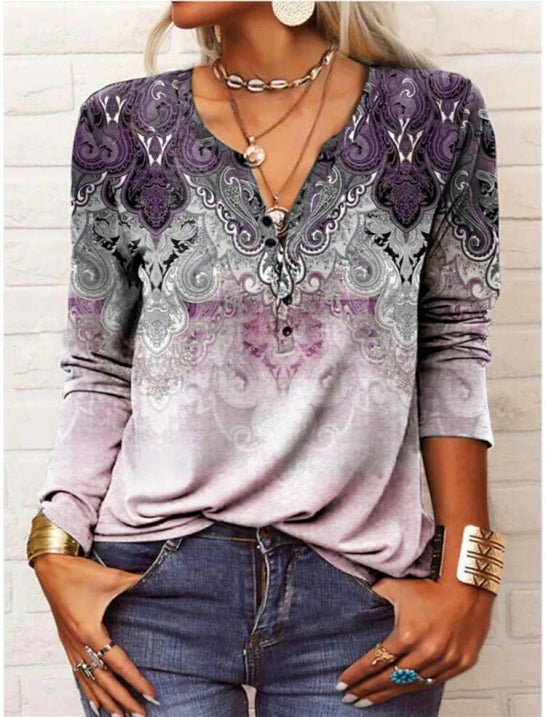 Mareva | Women's Modern Blouse | Long Sleeve - Nalani - Fashion Clothing and Decor