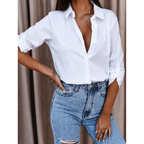 Mareva | Women's Modern Blouse | Long sleeve - Nalani - Fashion Clothing and Decor
