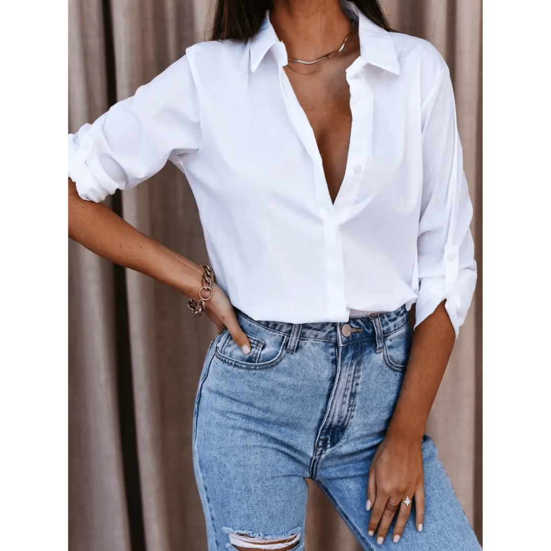 Mareva | Women's Modern Blouse | Long sleeve - Nalani - Fashion Clothing and Decor
