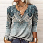 Mareva | Women's Modern Blouse | Long Sleeve - Nalani - Fashion Clothing and Decor