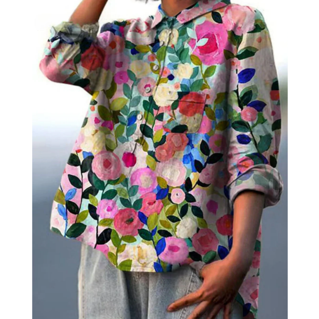 Maris | Women's blouse with floral print - Nalani - Fashion Clothing and Decor
