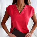Maris | Women's short - sleeved V - neck top | Casual - Nalani - Fashion Clothing and Decor